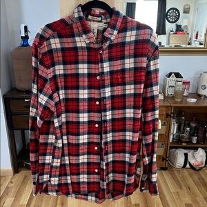 H&M Red and Blue Checkered Men's Shirt